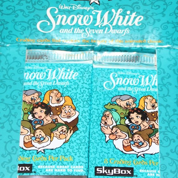 Disney Snow White & Aladdin Collector Cards | Sealed SkyBox Vintage 1990's Cards - Picture 3 of 4